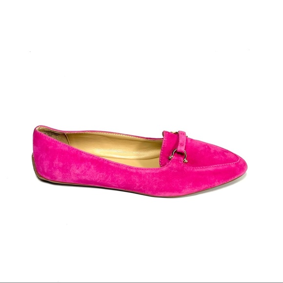 Talbots Women's Loafers Pointed Toe Pink Suede Size 6.5 M - Picture 3 of 12